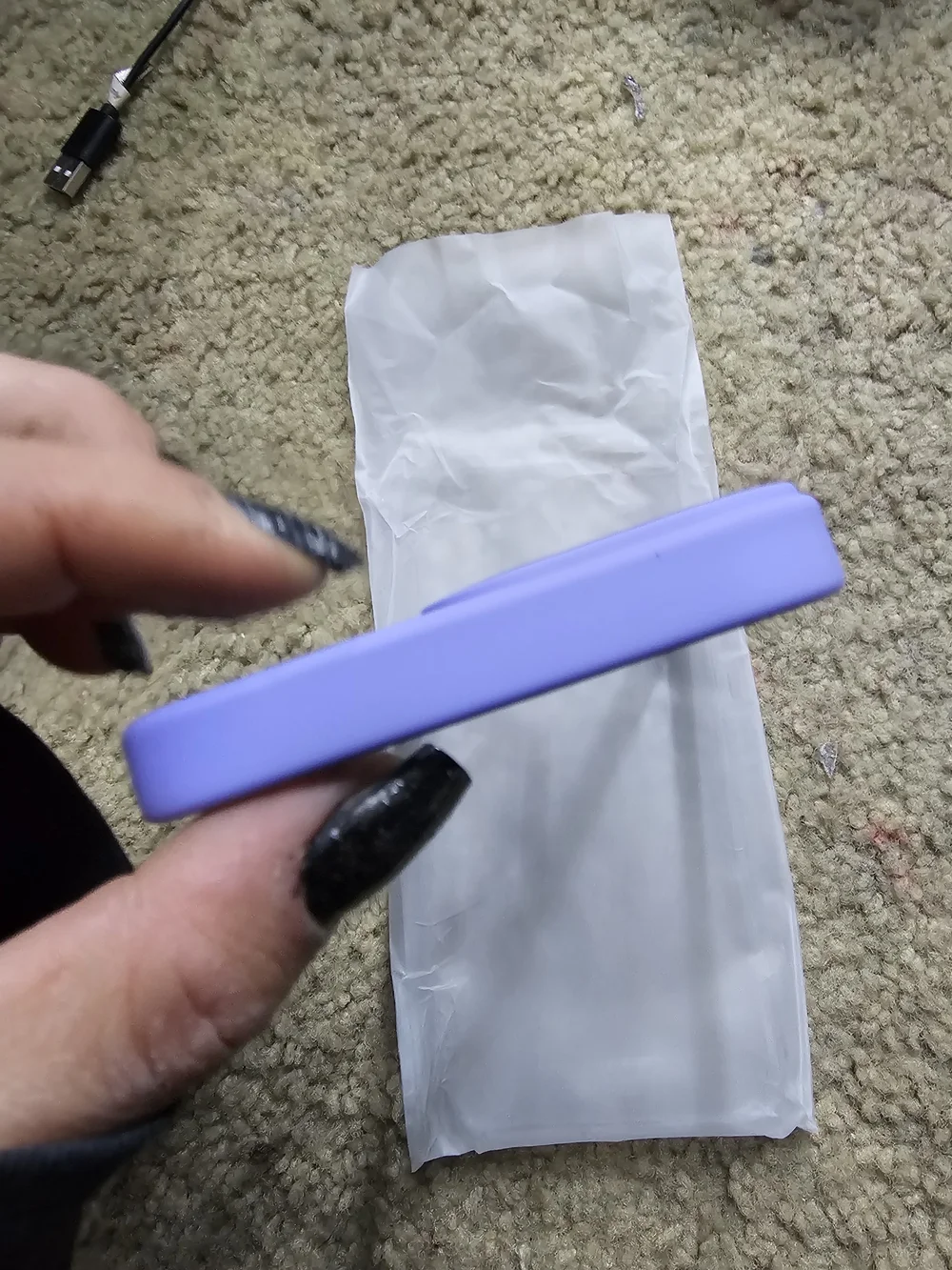 Purple Clear MagSafe-Compatible Phone Case - Compatible Brand